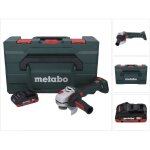Metabo - wb 18 lt bl 11 - 125 quick meuleuse d'angle sans fil 18 v 125 mm brushless + 1x batterie 4, ...