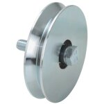 Metalideal roue simple gorge v - diam�tre 50 mm