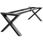 Metalopro - belaga extreme structure de table ? pieds en x en acier, rev�tement par poudre, design industriel ...