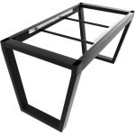 Metalopro - structure de table extensible en mtal 140x70x72 cm ? pitement robuste avec pieds en acier ...