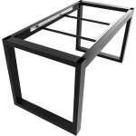 Metalopro - structure de table extensible en m�tal 140x70x72 cm ? pi�tement robuste avec pieds en acier ...