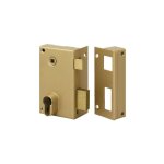 Serrure en applique verticale fouillot srie 9814 - metalux jaune / dor gauche poussant vertical dor ...