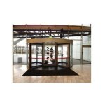 Enrouleur mural - sangle 4m environ - rouge - blanc - 4m