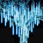 Meteor shower pluie lumi�res pluie lumi�re f�e lumi�res 30cm 8 tubes ip65 �tanche pour f�te jardin mariage ...