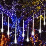 M�t�ore pluie guirlandes lumineuses, led m�t�ore pluie lumiere etanche ext�rieur douche pluie feux pour ...