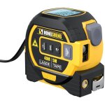 Metre ruban laser digital - outil de mesure electronique avec laser 40m et ruban � mesurer 5m - m�tre ...