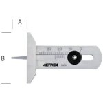 Metrica 10820 ? jauge de profondeur pneus 0 - 25 mm en acier inox