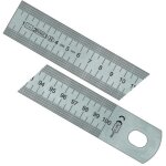 Metrica r�gle 25102 : mesure semi - rigide inox 500 mm, robustesse et double graduation