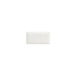 Carrelage mur m�tro parisien relief uni blanc mate 10x20 cm metro white (vendu par boite de 1m2)