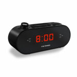 Metronic - radio - r�veil fm projection double alarme - noir