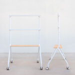 Meuble tv tooq ilove pour �crans 49 - 80 pouces ? charge max 50 kg ? design moderne blanc et h�tre ? ...