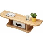 Meuble tv flottant, �tag�re murale pour cacher le c�ble, console multim�dia � 2 niveaux, d�coration murale ...