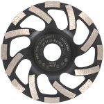 Meule diamante professionnelle abrasif 125 mm x 22, 2 mm plateau de ponage chape, asphalte, crpi, ...