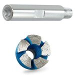 Meule en forme de bol de 2, 5 cm pour b�ton, ma�onnerie et granit avec segments turbo, chaleur et vibrations ...
