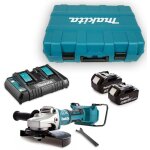 Meuleuse d'angle 36v lxt 230 mm (2x5, 0 ah) en coffret makita dga900pt2