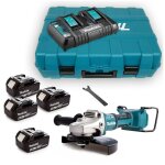 Meuleuse d'angle 36v lxt 230 mm (4x5, 0 ah) en coffret makita dga900pt4