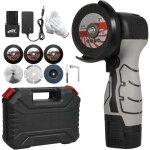 Meuleuse d'angle sans fil 7 000 tr / min ? mini meuleuse �lectrique avec 2 batteries 16, 8 v 2 000 mah ...