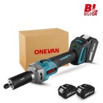 Meuleuse droite electrique onevan 76mm , 660w meuleuse sans fil 4 vitesses sculpture / polisage - avec ...