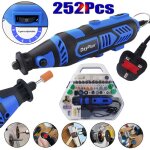 Meuleuse de foret rotative gravure multi - outils 252pc dremel type accessoires avec botier