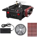 Meuleuse, mini scie d'�tabli 150 w et ponceuse � bande, scie circulaire � vitesse variable, profondeur ...