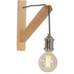 Steinhauer - mexlite - applique murale - dion - marron - bois - e27 - 7787be