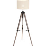 Mexlite - lampadaire lampe trépied salon métal clair gris h 165 cm réglable en hauteur Mexlite - lampadaire lampe trépied salon métal clair gris h 165 cm réglable en hauteur