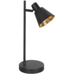 Mexlite - lampe de table - oeroe - noir - m�tal - lampe de bureau