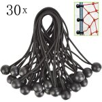 Mezheng - 30pcs tendeur elastique, tendeurs elastique caoutchouc avec boule, pour bche, pavillon, tente, ...