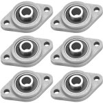 Mezheng - 6 pcs palier roulement en alliage de zinc et acier 8mm kfl08 palier  bride auto - alignement ...