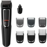 Mg3730 / 15 tondeuse barbe et cheveux - multistyle - 8 en 1 - lames auto - affutees - noir - philips