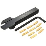 Mgehr 1212 - 2 porte - outil de rainurage 12x12x100mm avec inserts 10pcs mgmn200