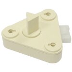 Serrure triangle 1 / 2 tour beige michaud n003