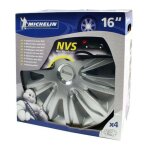 Michelin - 4 enjoliveurs 16 chrome nvs42