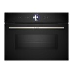 Bosch - four combin micro - ondes encastrable ser8 - cmg7761b1 - noir - 45 l - 20 modes de cuisson