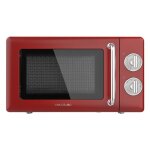 Cecotec micro - ondes mcanique avec grill de 20 l proclean 3110 retro rouge: 700 w 6 niveaux minuterie ...