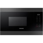 Samsung - micro - ondes solo 22l 1250w encastrable carbone ms22m8274am
