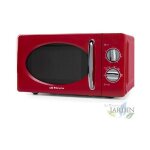 Suinga - micro - ondes vintage rouge de 700w. capacit� de 20 l. 6 niveaux de puissance. minuterie de ...