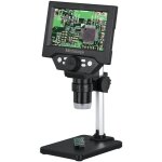 Microscope lectronique  cran lcd de 5, 5 pouces microscopes industriels de 10 mgapixels loupe de ...