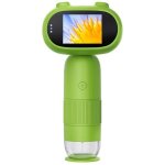 Microscope pour enfants 500 - 1000x, 5 cm (2 pouces), 8 led avec molette de mise au point, microscope ...