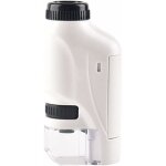 Microscope de poche mini microscope  main avec lumire led portable haute dfinition, blanc