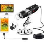 Microscope usb 8 led usb 2. 0 microscope numrique, mini camra endoscope grossissement 40  1000x avec ...