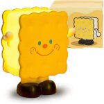 Mignon lampe de nuit biscuit � toucher, veilleuse led rechargeable par usb, lumi�re douce r�glable pour ...