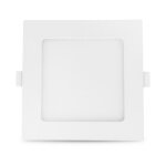 Miidex lighting - plafonnier led slimy 18w carr� 200x200 mm � blanc - neutre - 4000k - blanc