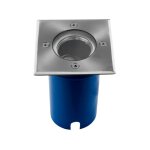 Miidex lighting - support de spot encastrable sol + douilles gu10 & gu5. 3 - inox 316 - ip67 �