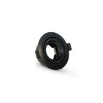 Miidex lighting - support de spot fixation collerette par systme 1 / 4 de tour noir - 92mm -  de perage ...