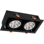 Milagro - luminaire encastré plaza 2xgu10 ar111 noir Milagro - luminaire encastré plaza 2xgu10 ar111 noir