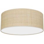 Milagro - plafonnier marshall blanc / rotin 2xe27 �40cm