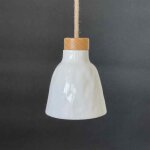 Millumine - applique baladeuse porcelaine blanche lisse rosinette