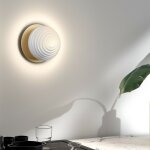 Applique globe relief ciao laiton mat