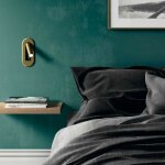 Millumine - applique t�te de lit encastrable mila tactile laiton mat